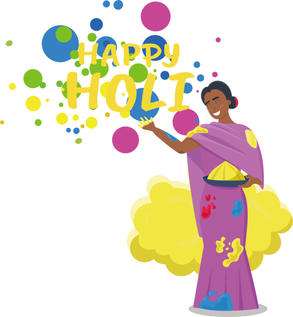 Transparent Holi Human Balloon Party for Happy Holi for Holi