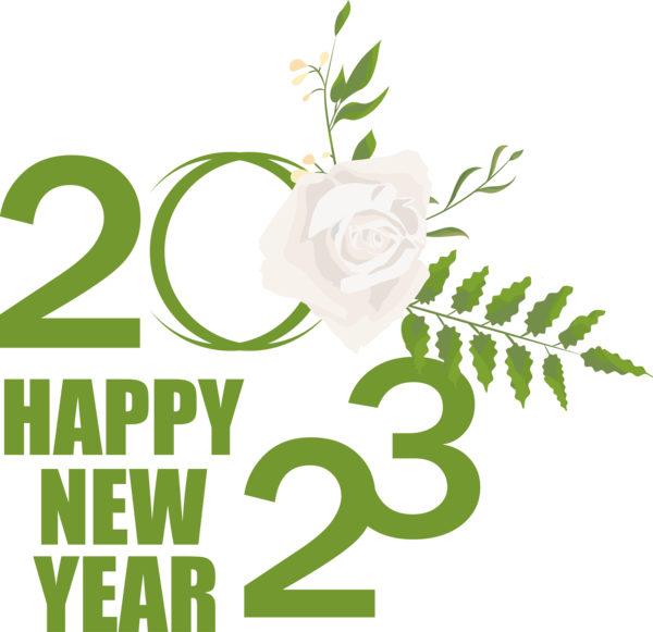 Transparent New Year Design 2023 Logo for Happy New Year 2023 for New Year