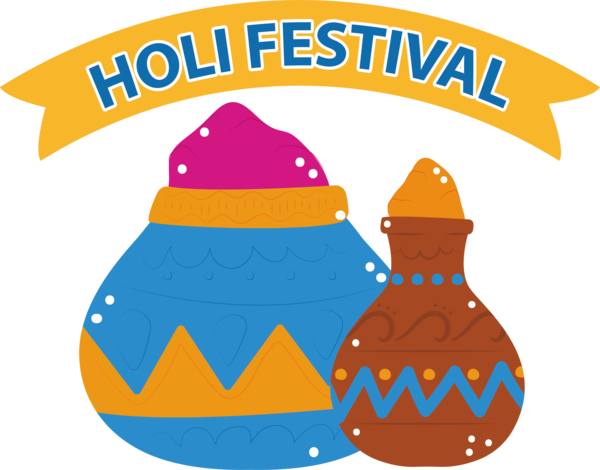 Transparent Holi Holi Festival Logo for Happy Holi for Holi