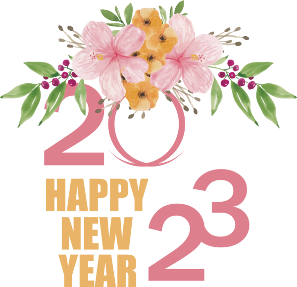 Transparent New Year Floral design Singapore Garden Festival Flower bouquet for Happy New Year 2023 for New Year