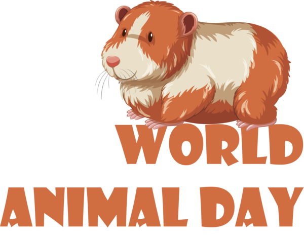Transparent World Animal Day Dog Cartoon Logo for Animal Day for World Animal Day