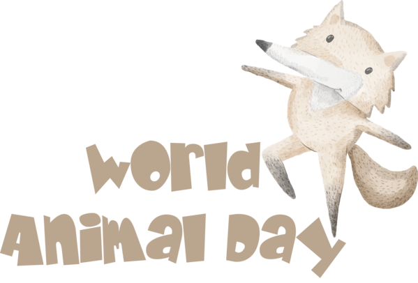 Transparent World Animal Day Logo Font The Carnival of the Animals for Animal Day for World Animal Day