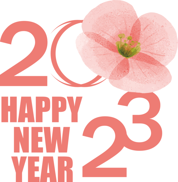 Transparent New Year Cut flowers Floral design Flower for Happy New Year 2023 for New Year