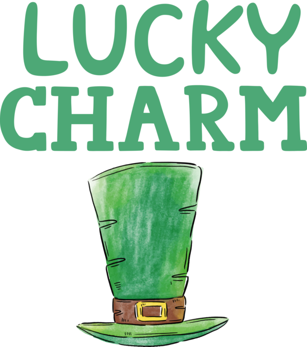 Transparent St. Patrick's Day Cartoon Logo Design for Go Luck for St Patricks Day