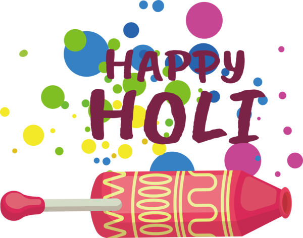 Transparent Holi Human Logo Design for Happy Holi for Holi