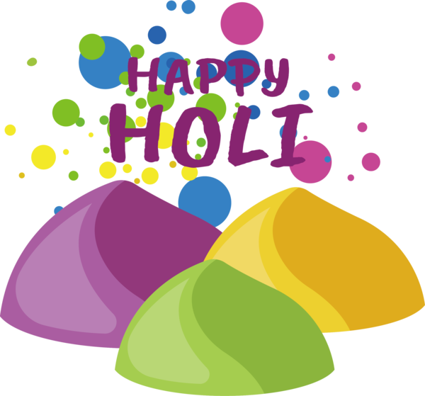 Transparent Holi Logo Design Line for Happy Holi for Holi