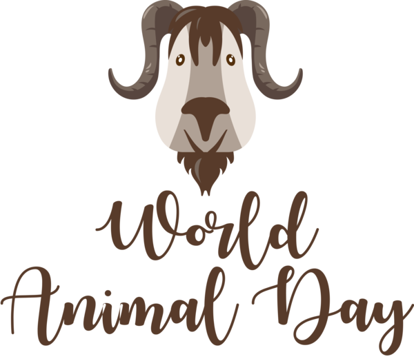 Transparent World Animal Day Lion Cat-like Logo for Animal Day for World Animal Day