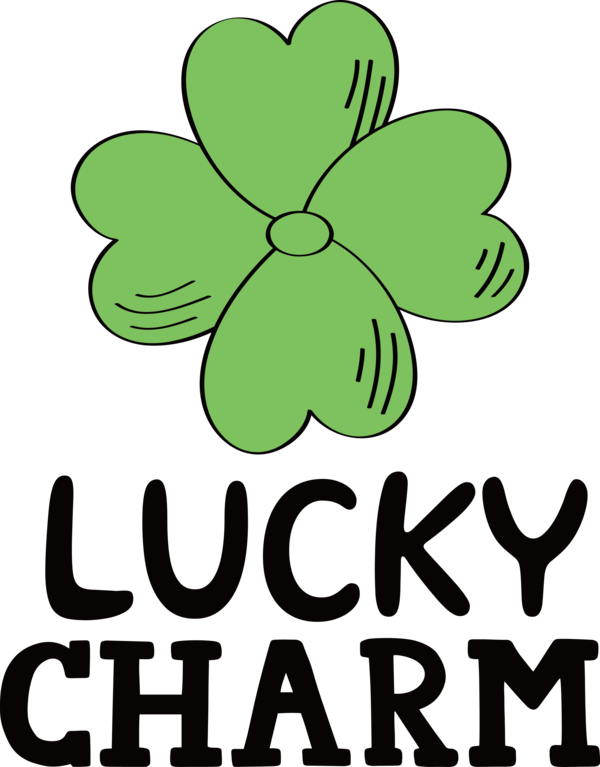 Transparent St. Patrick's Day Leaf Flower Shnarped for Go Luck for St Patricks Day