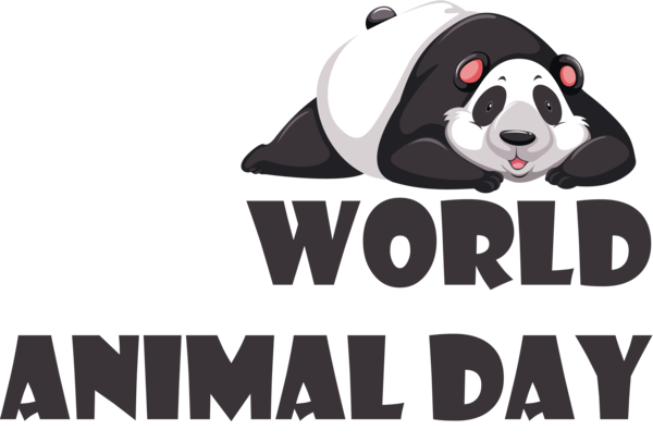 Transparent World Animal Day Design Dog Logo for Animal Day for World Animal Day