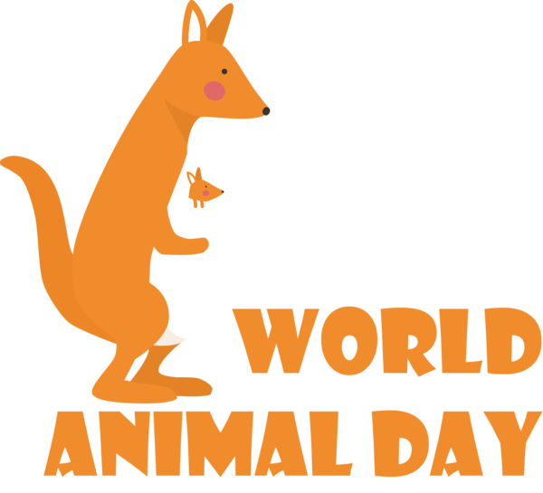 Transparent World Animal Day Red fox Dog Kangaroo for Animal Day for World Animal Day