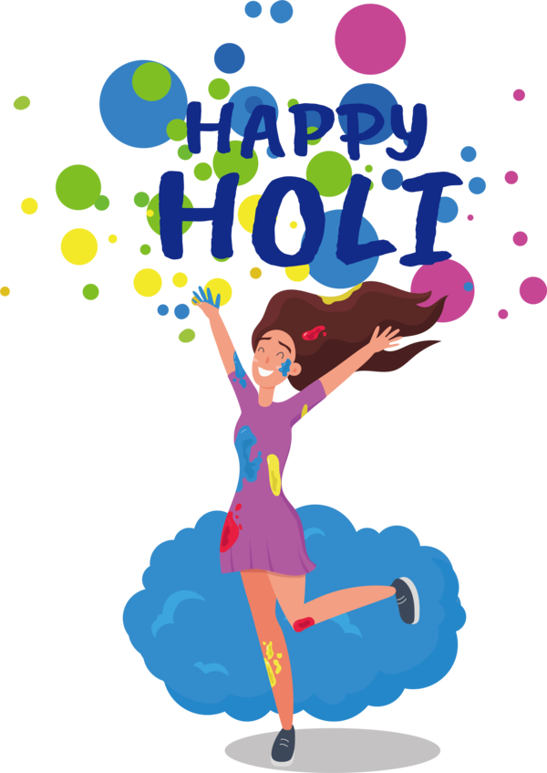 Transparent Holi Human Cartoon Balloon for Happy Holi for Holi