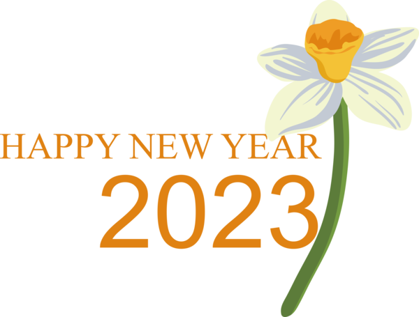 Transparent New Year Floral design Logo True love story never ends for Happy New Year 2023 for New Year