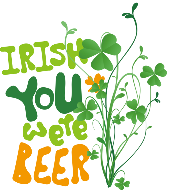 Transparent St. Patrick's Day Rhode Island School of Design (RISD) Design Logo for Green Beer for St Patricks Day