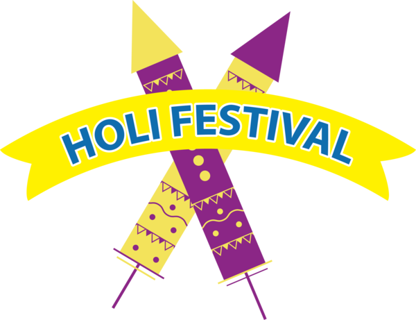 Transparent Holi Logo Design Line for Happy Holi for Holi