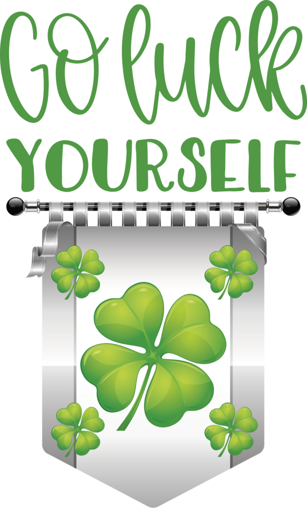 Transparent St. Patrick's Day Four-leaf clover Clover Shamrock for Go Luck for St Patricks Day