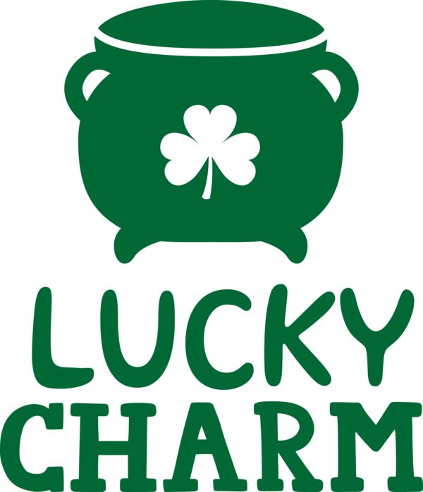 Transparent St. Patrick's Day Leaf Logo Symbol for Go Luck for St Patricks Day