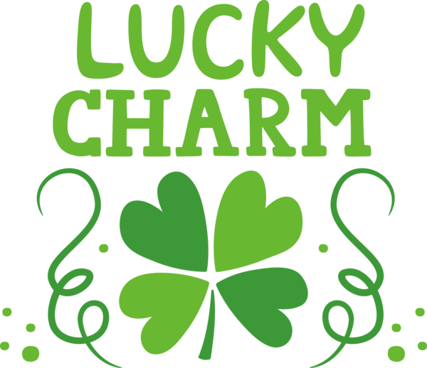 Transparent St. Patrick's Day Leaf Logo Flower for Go Luck for St Patricks Day
