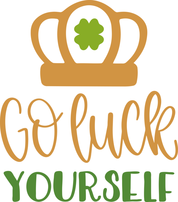 Transparent St. Patrick's Day Logo Yellow St. Patrick's Day for Go Luck for St Patricks Day