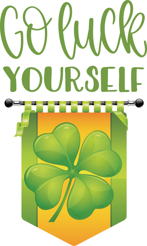 Transparent St. Patrick's Day Four-leaf clover Clover St. Patrick's Day for Go Luck for St Patricks Day