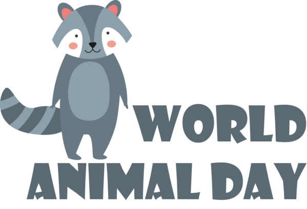 Transparent World Animal Day Logo Font Cartoon for Animal Day for World Animal Day