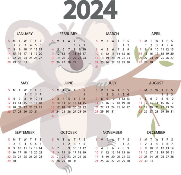 Transparent New Year calendar Calendar tear-off calendar for Printable 2024 Calendar for New Year