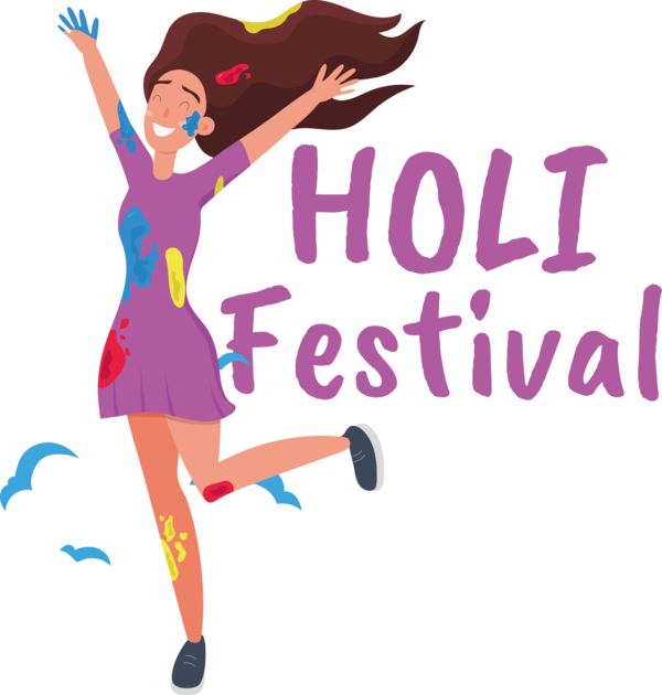 Transparent Holi Cartoon Shoe Sports equipment for Happy Holi for Holi