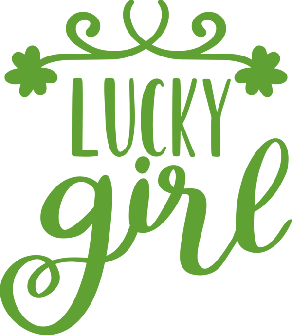 Transparent St. Patrick's Day Leaf Plant stem Logo for Go Luck for St Patricks Day