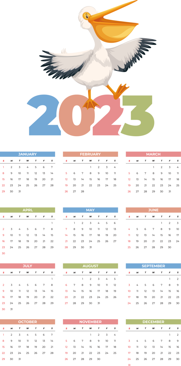 Transparent New Year January calendar! calendar 2023 for Printable 2023 Calendar for New Year