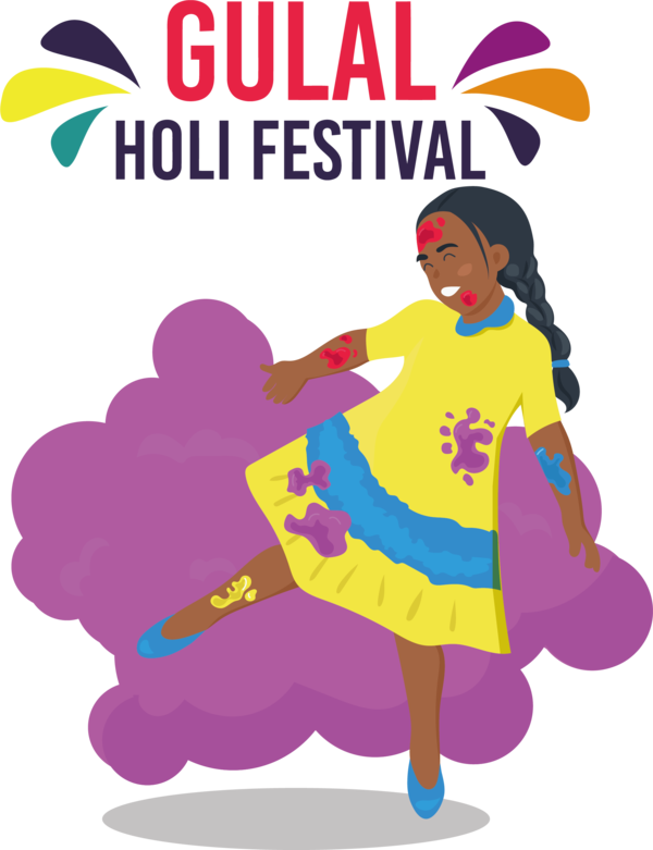 Transparent Holi Holi Drawing Gulal for Happy Holi for Holi