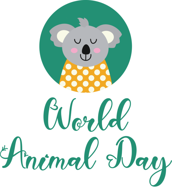 Transparent World Animal Day Marsupials Design Cartoon for Animal Day for World Animal Day