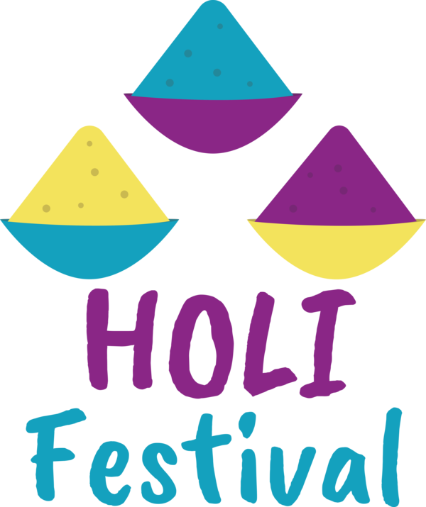 Transparent Holi Triangle Design Text for Happy Holi for Holi