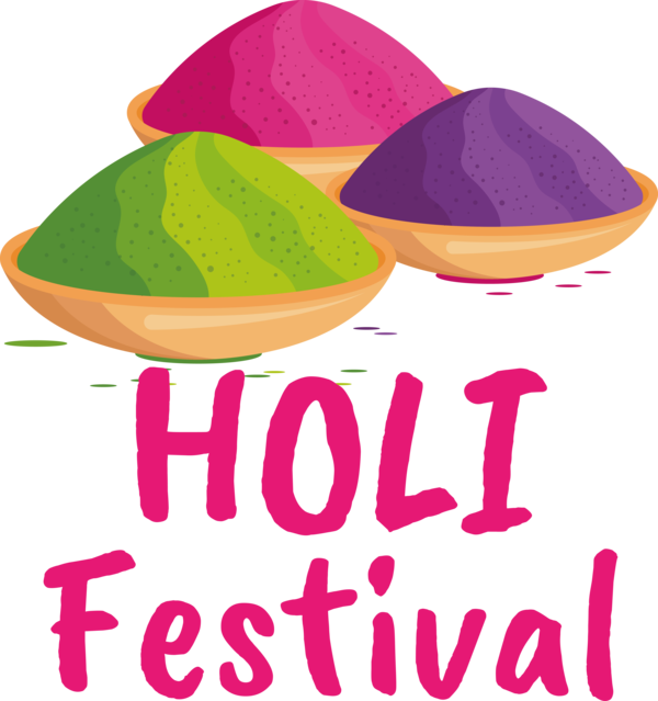 Transparent Holi Text Design Produce for Happy Holi for Holi