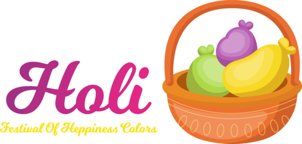 Transparent Holi Design Fruit Easter egg for Happy Holi for Holi