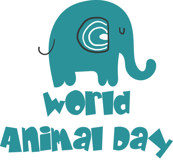 Transparent World Animal Day Elephants Indian elephant Elephant for Animal Day for World Animal Day