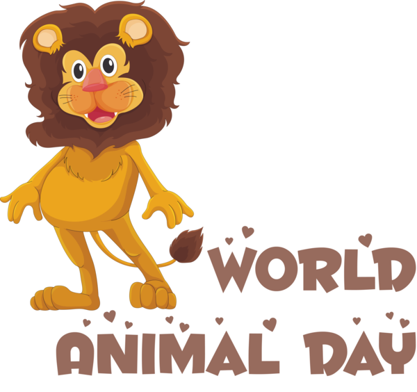 Transparent World Animal Day Royalty-free  Cartoon for Animal Day for World Animal Day