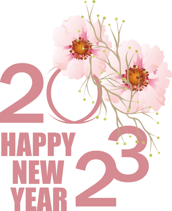 Transparent New Year Greeting Card Birthday New Year for Happy New Year 2023 for New Year