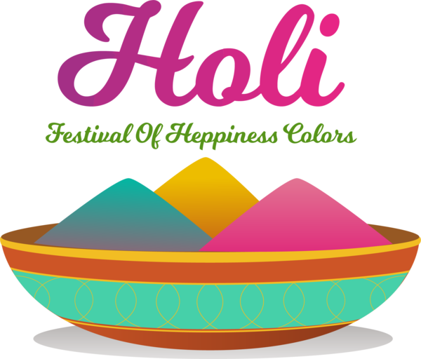 Transparent Holi Holiday Memorial Day Pala for Happy Holi for Holi