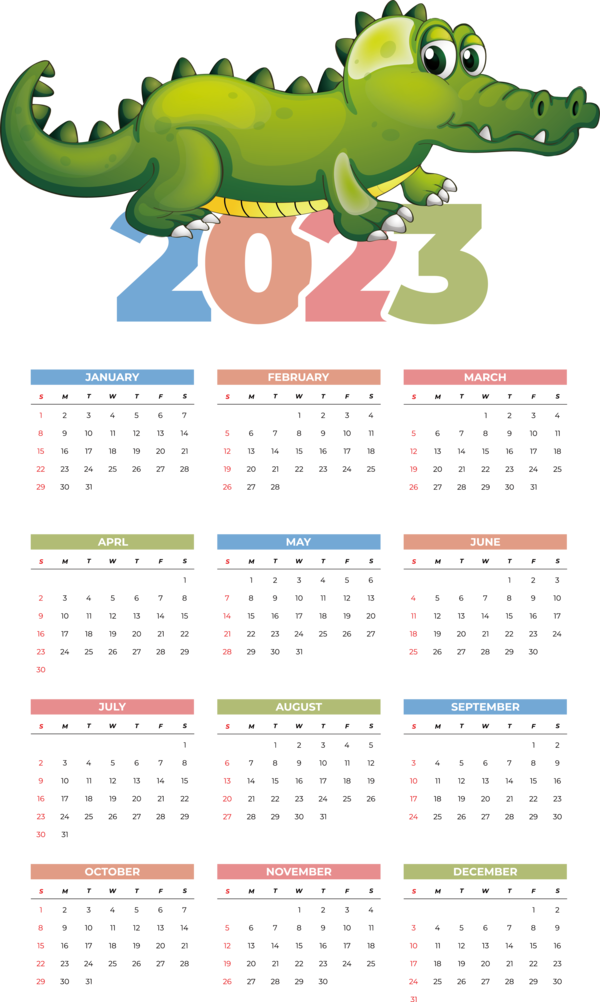 Transparent New Year calendar 2023 Icon for Printable 2023 Calendar for New Year