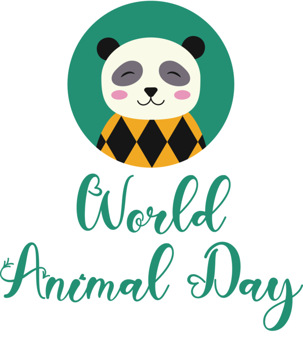 Transparent World Animal Day Design Logo Text for Animal Day for World Animal Day