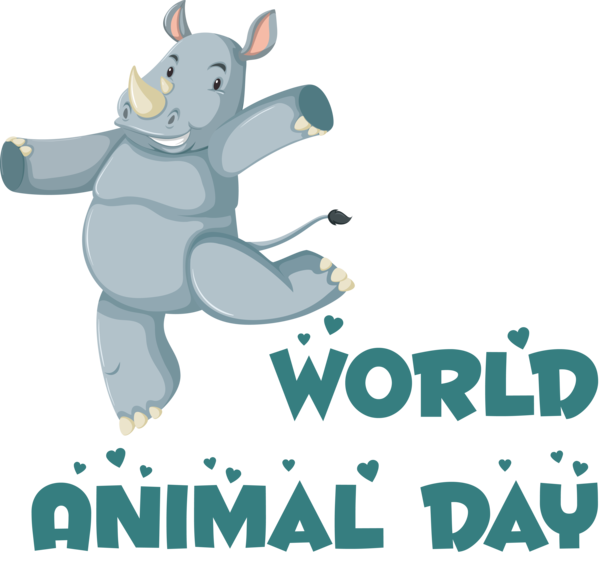 Transparent World Animal Day Horse Cartoon Logo for Animal Day for World Animal Day