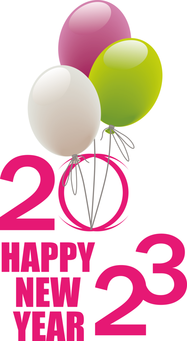 Transparent New Year Singapore Garden Festival Balloon Logo for Happy New Year 2023 for New Year