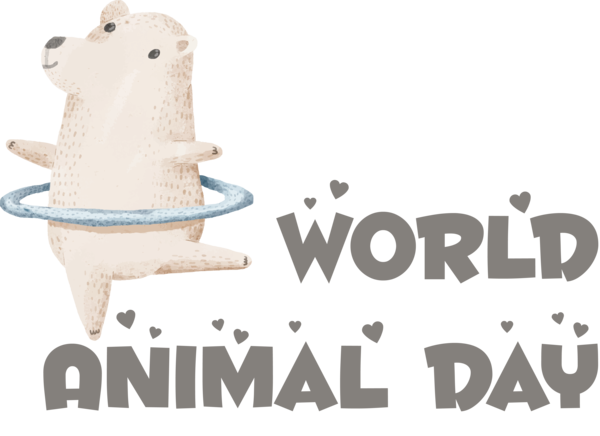 Transparent World Animal Day Chair Furniture Logo for Animal Day for World Animal Day