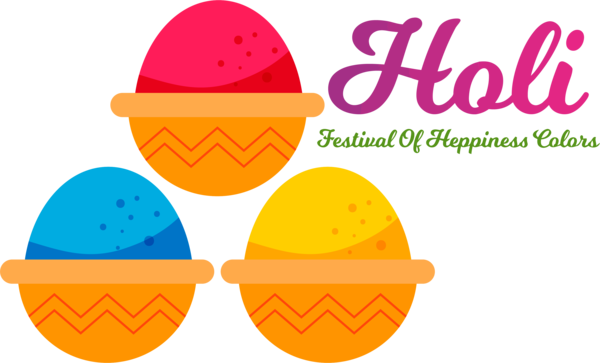 Transparent Holi Logo Hat Happiness for Happy Holi for Holi