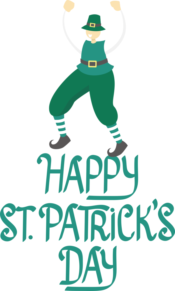 Transparent St. Patrick's Day Human Logo Behavior for Saint Patrick for St Patricks Day