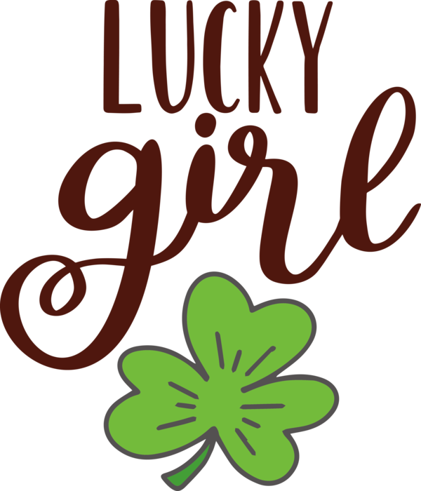 Transparent St. Patrick's Day Flower Plant stem Logo for Saint Patrick for St Patricks Day