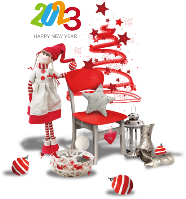 Transparent New Year Christmas Graphics Rudolph Christmas for Happy New Year 2023 for New Year
