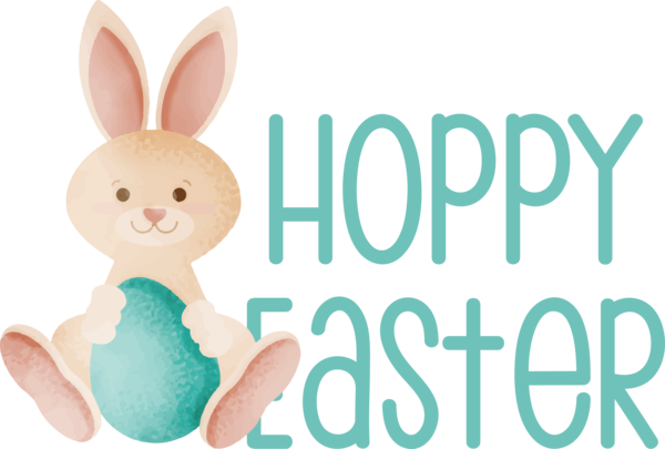 Transparent Easter Easter Bunny Rabbit Font for Easter Day for Easter