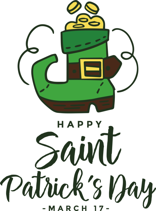 Transparent St. Patrick's Day Logo Shamrock Tree for Saint Patrick for St Patricks Day