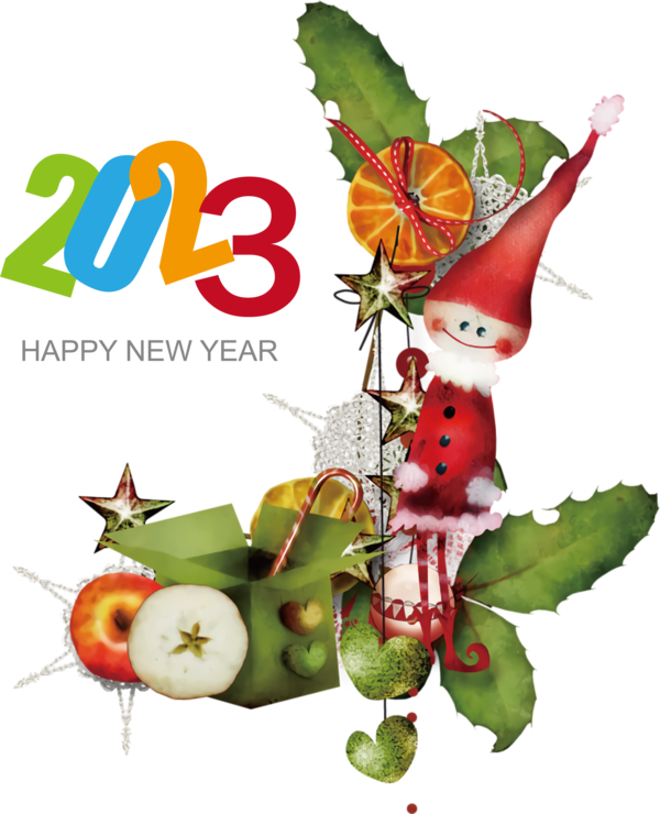 Transparent New Year Christmas Poinsettia Christmas Graphics for Happy New Year 2023 for New Year