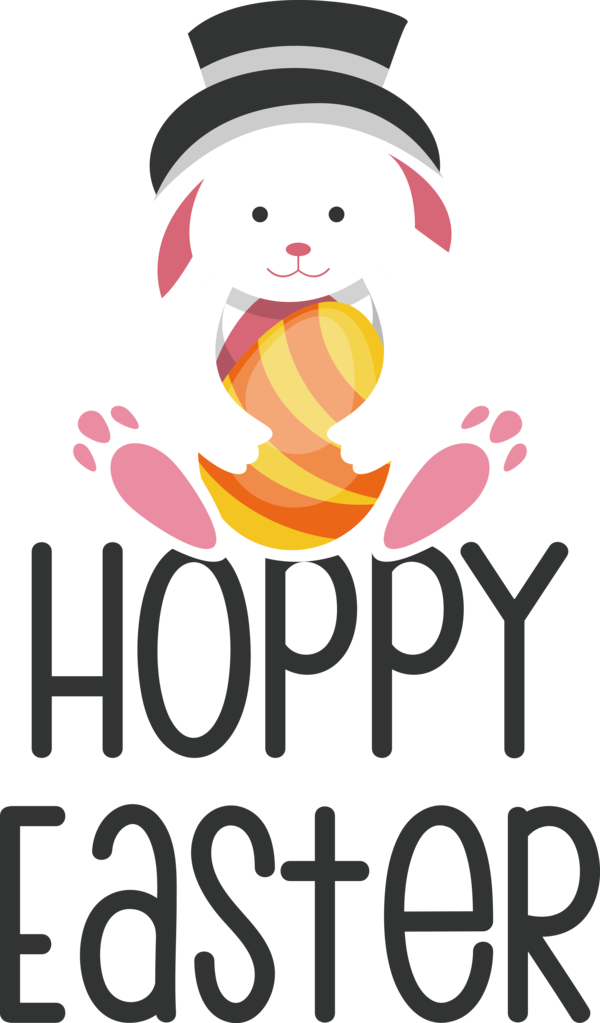Transparent Easter Design Logo Human for Easter Day for Easter